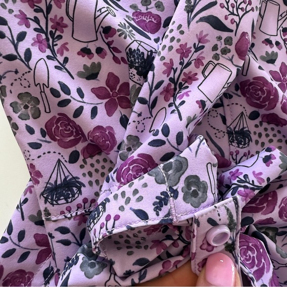 Duluth-Flex-Sidewinder Long Sleeve Shirt-Garden Print-Purple-Cooling-Vented-S - Picture 9 of 15